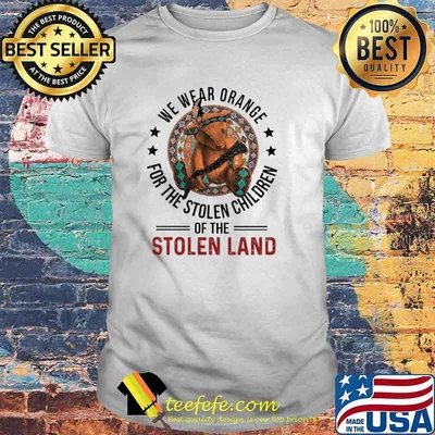 We Wear Orange For The Stolen Children Of The Stolen Land Bear Shirt