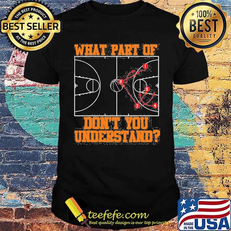 What part of dont you understand basketball Coach Tactic shirt