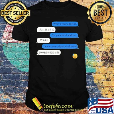 What's your address 173.168.15.10 shirt