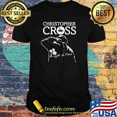White And Black Christophers Arts Cross Design Country Music T-Shirt