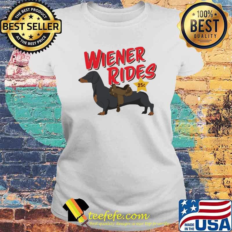 Wiener Rides Dog Shirt Laides tee Wiener Rides Dog Shirt Laides tee