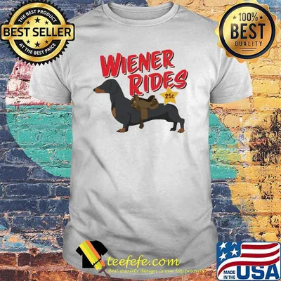 Wiener Rides Dog Shirt