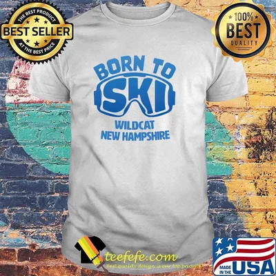 Wildcat Mountain New Hampshire NH Born To Ski Souvenir T-Shirt