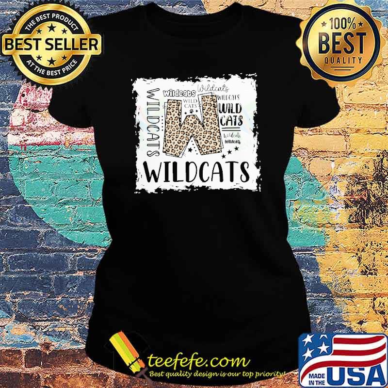 Wildcats Mascot Leopard School Shirt Ladies tee Wildcats Mascot Leopard School Shirt Ladies tee