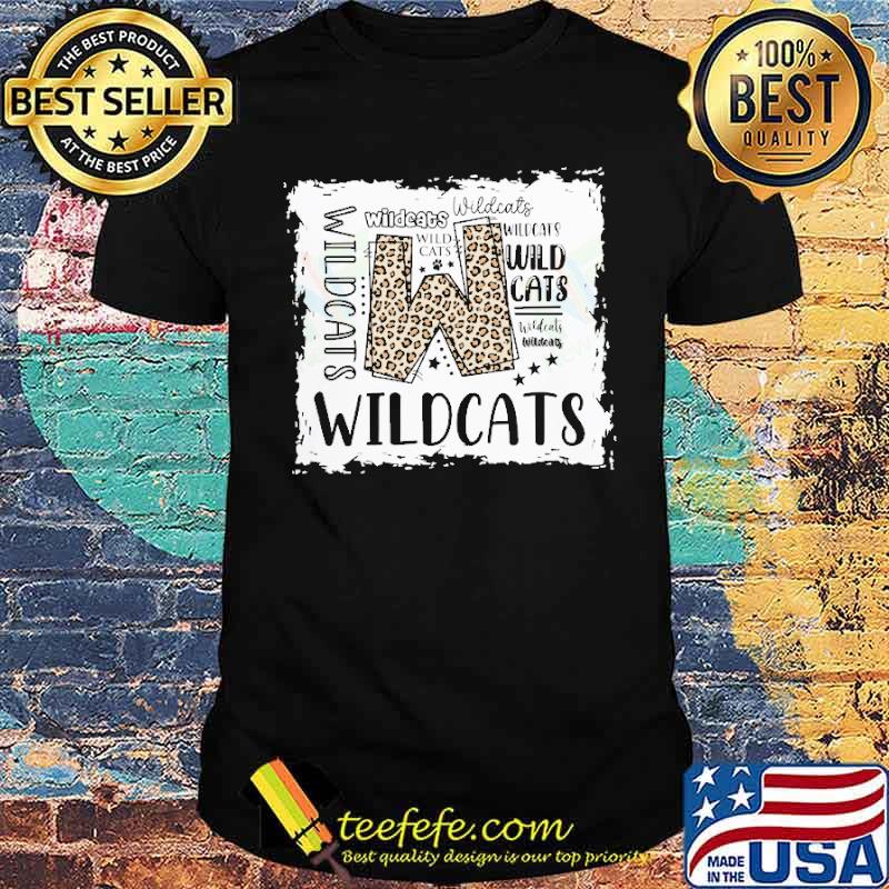 Wildcats Mascot Leopard School Shirt Wildcats Mascot Leopard School Shirt