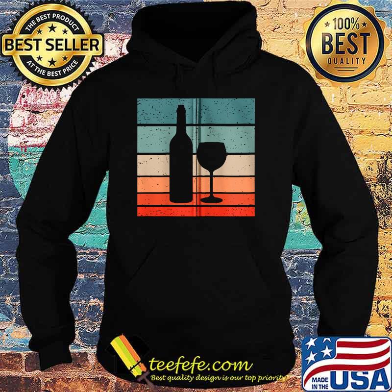 Wine Bottle Glass Vintage T-Shirt Hoodie Wine Bottle Glass Vintage T-Shirt Hoodie