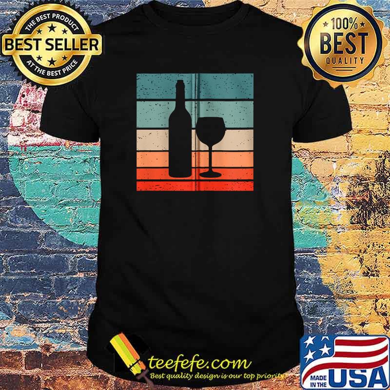 Wine Bottle Glass Vintage T-Shirt Wine Bottle Glass Vintage T-Shirt