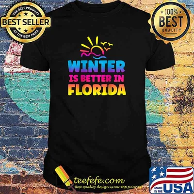 Winter Is Better In Florida Beach Vacation Cruise Snowbird T-Shirt