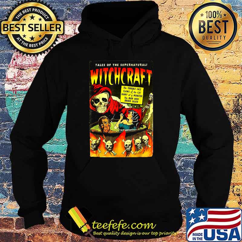 Witchcraft Vintage Skeleton Spooky Horror Comics Halloween T-Shirt Hoodie Witchcraft Vintage Skeleton Spooky Horror Comics Halloween T-Shirt Hoodie