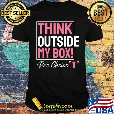 Women's March Think outside my box Pro-Choice Feminist My Body Uterus Premium T-Shirt