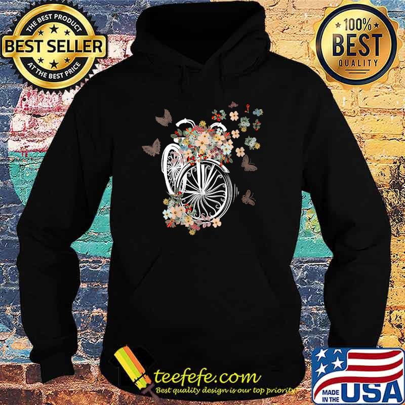 Womens Bicycle rider Flower T-Shirt Hoodie Womens Bicycle rider Flower T-Shirt Hoodie