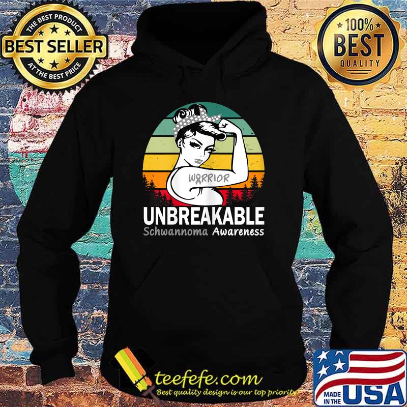 Womens Unbreakable Schwannoma Awareness T-Shirt Hoodie Womens Unbreakable Schwannoma Awareness T-Shirt Hoodie