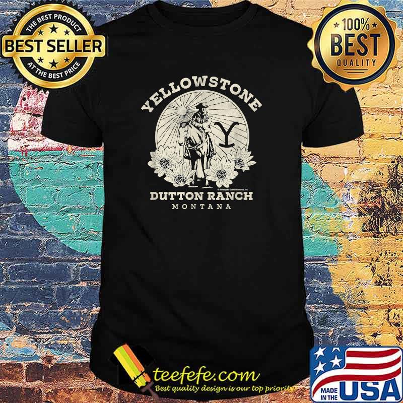 Yellowstone Dutton Ranch Solo Horseback Rider Logo V1 T-Shirt