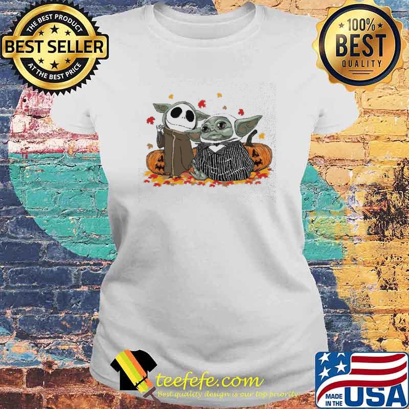 Yoda and jack skellington pumpkin halloween s Laides tee Yoda and jack skellington pumpkin halloween s Laides tee