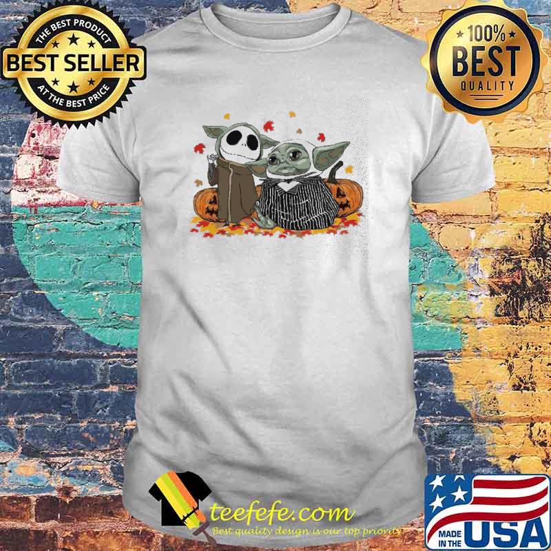 Yoda and jack skellington pumpkin halloween shirt Yoda and jack skellington pumpkin halloween shirt