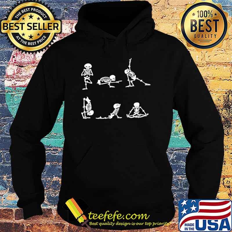 Yoga Skeleton Poses Shirt Hoodie Yoga Skeleton Poses Shirt Hoodie