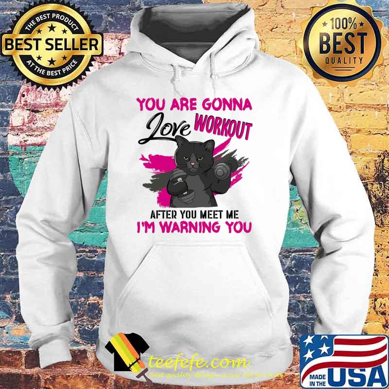 You are gonna love workout after you meet me im warning you cat weight lifting s Hoodie You are gonna love workout after you meet me im warning you cat weight lifting s Hoodie