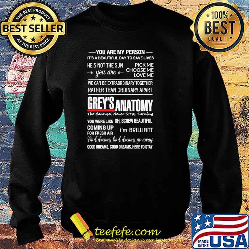 You Are My Person Grey's Anatomy s Sweater You Are My Person Grey's Anatomy s Sweater