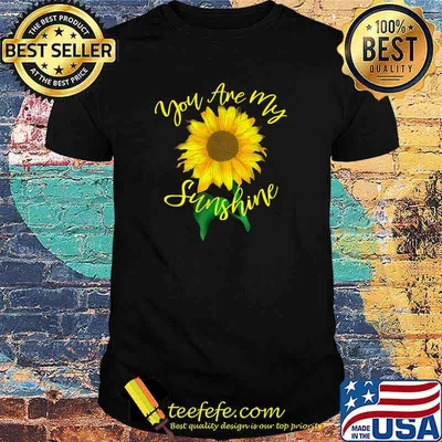 You Are My Sunshine Hippie Sunflower Gifts T-Shirt