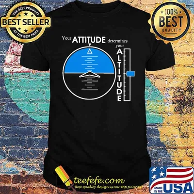 Your Attitude Determines You Attitude Shirt