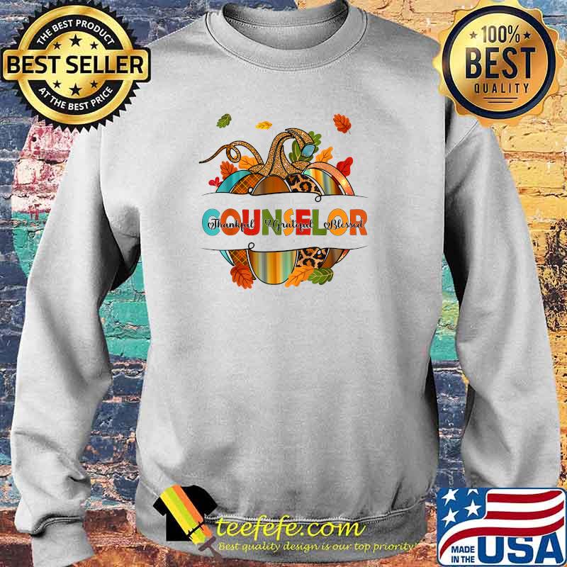 YynA Leopard Fall Autumn Thanksgiving Counselor School T-Shirt Sweater YynA Leopard Fall Autumn Thanksgiving Counselor School T-Shirt Sweater