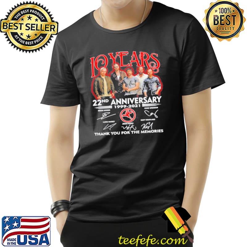 10 Years 22nd Anniversary Thank You For The Memories Shirt Unisex 10 Years 22nd Anniversary Thank You For The Memories Shirt Unisex