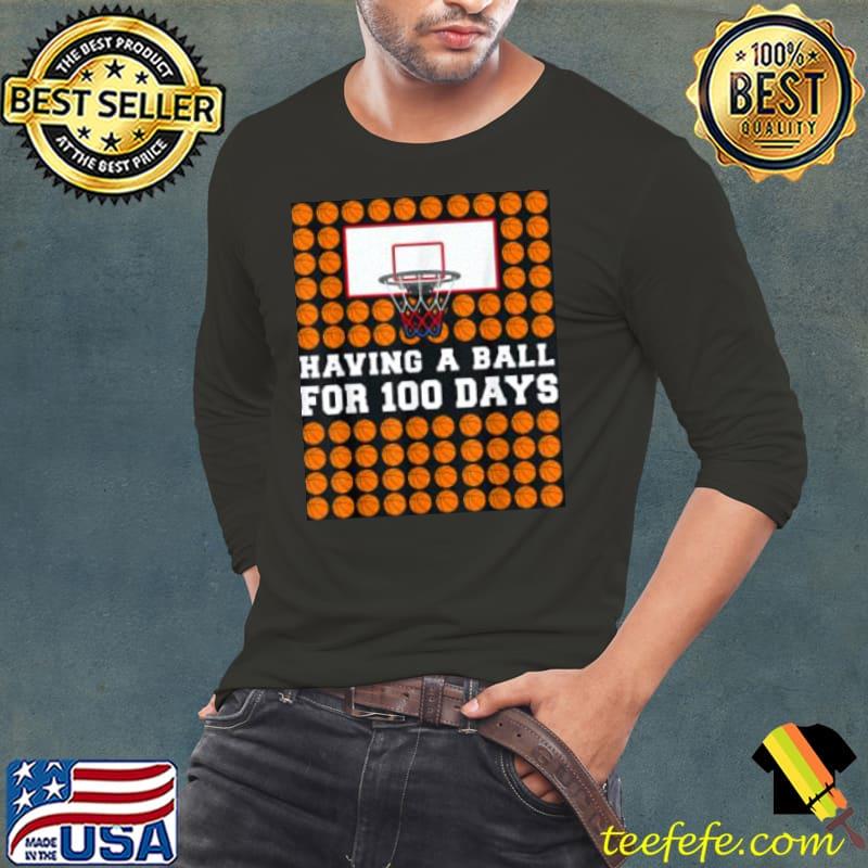 100 Days Of School Basketball Shirt Long Sleeve Tee 100 Days Of School Basketball Shirt Long Sleeve Tee