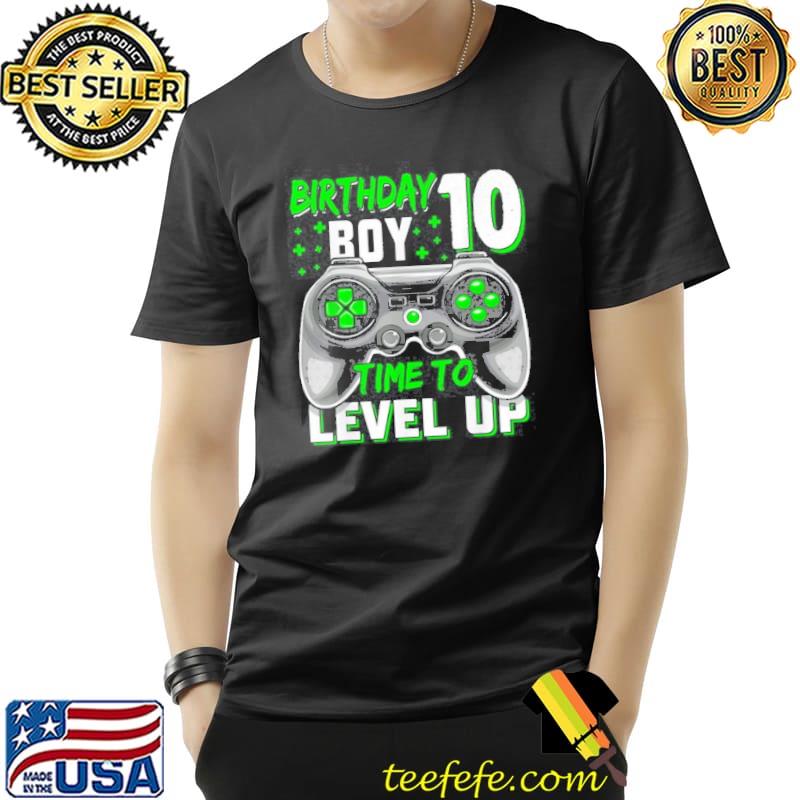 10th Birthday Boy Ten Time To Old Level Up Video Gamer Shirt Unisex 10th Birthday Boy Ten Time To Old Level Up Video Gamer Shirt Unisex