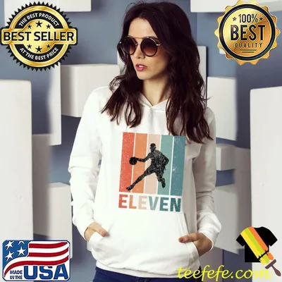11th Birthday Retro Basketball Lovers Boys Kids 11 Years Old T-shirt