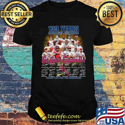 139 Years 1882 2021 St Louis Cardinals Thank You For The Memories Signature Shirt