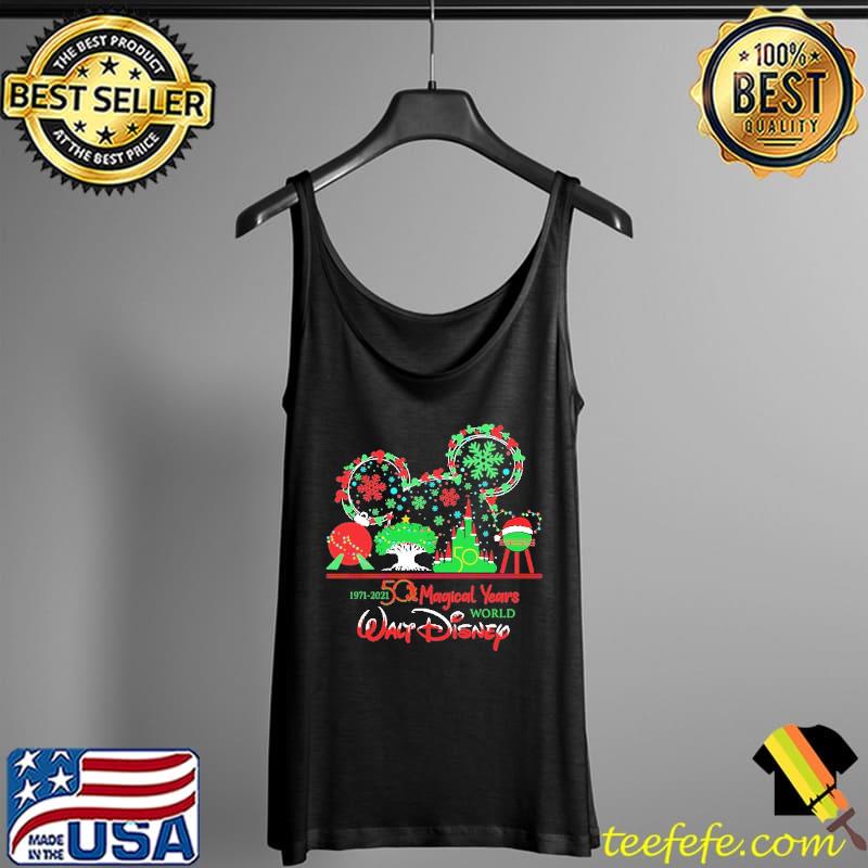 1971-2012 50 Magical Years World Walf Disney Christmas Mickey Shirt Tank Top 1971-2012 50 Magical Years World Walf Disney Christmas Mickey Shirt Tank Top
