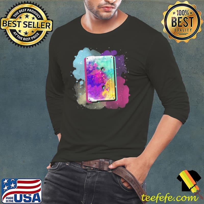 1980s Eighties Generation 80s Music Lover Colorful Cassette T-Shirt Long Sleeve Tee 1980s Eighties Generation 80s Music Lover Colorful Cassette T-Shirt Long Sleeve Tee