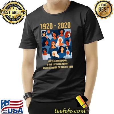 19th Amendment Women’s Right to Vote 100 Years Suffragette Shirt