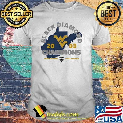 2003 Morgantown West Virginia Champs Black Diamond Rivalry Shirt