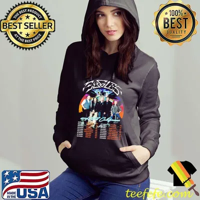 2021 Tour Hotel California Eagles Rock Band Signatures Shirt