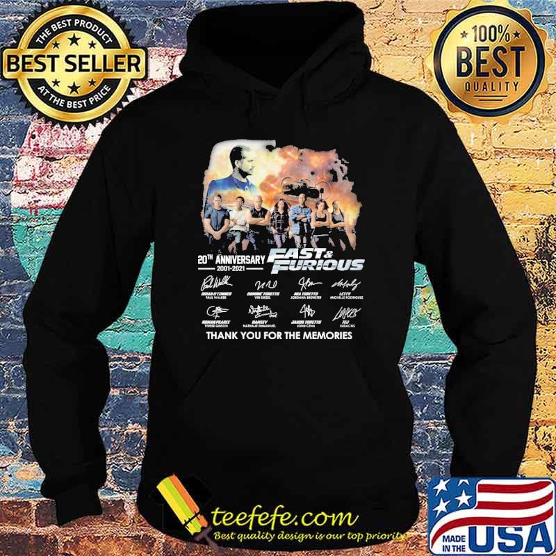 20th Anniversary Fast And Furious Thank You For The Memories Signature Shirt Hoodie 20th Anniversary Fast And Furious Thank You For The Memories Signature Shirt Hoodie