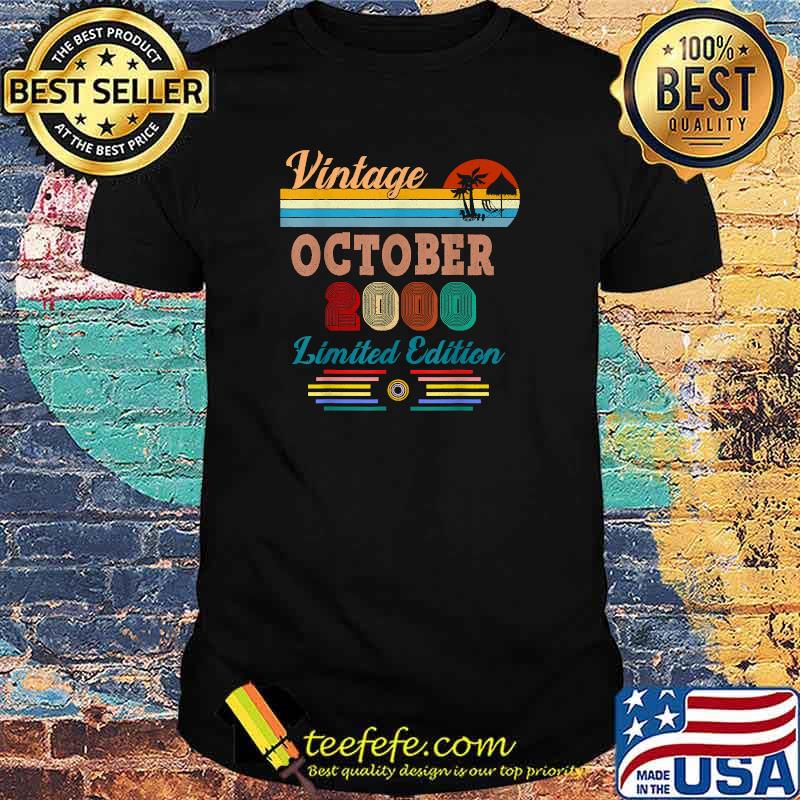 21 Year Old 21st Birthday Vintage October 2000 Men Women T-Shirt 21 Year Old 21st Birthday Vintage October 2000 Men Women T-Shirt