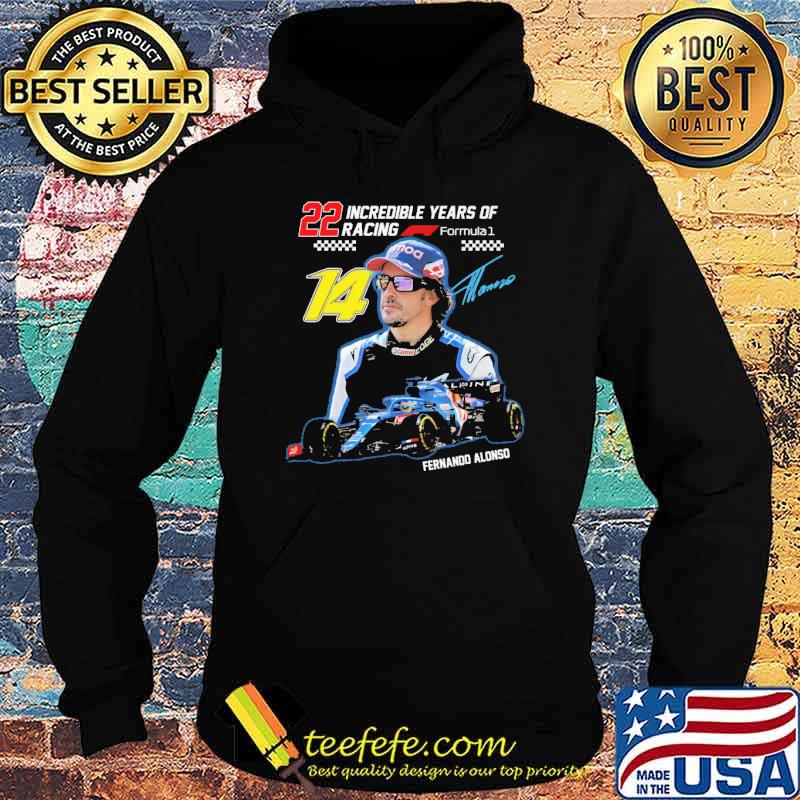 22 incredible years of racing formula 1 fernando alonso signature s Hoodie 22 incredible years of racing formula 1 fernando alonso signature s Hoodie