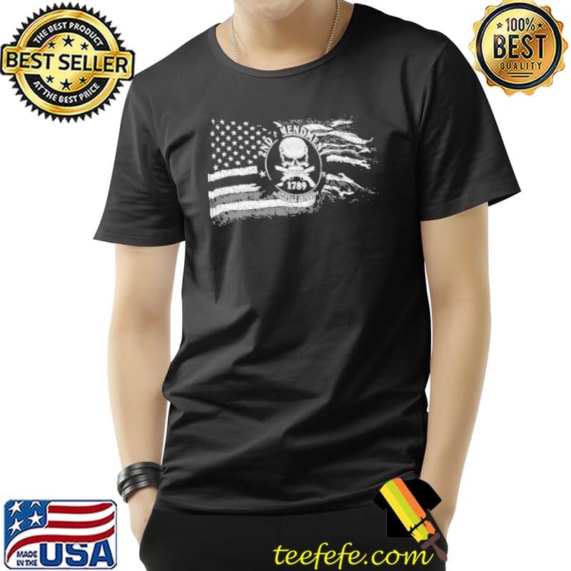 2nd Amendment 1789 Skull America Flag Shirt Unisex 2nd Amendment 1789 Skull America Flag Shirt Unisex