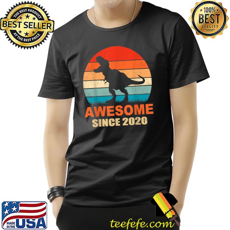 2nd Birthday Dinosaur 2 Year Old Boy Kids Awesome Since 2020 T-Shirt Unisex 2nd Birthday Dinosaur 2 Year Old Boy Kids Awesome Since 2020 T-Shirt Unisex