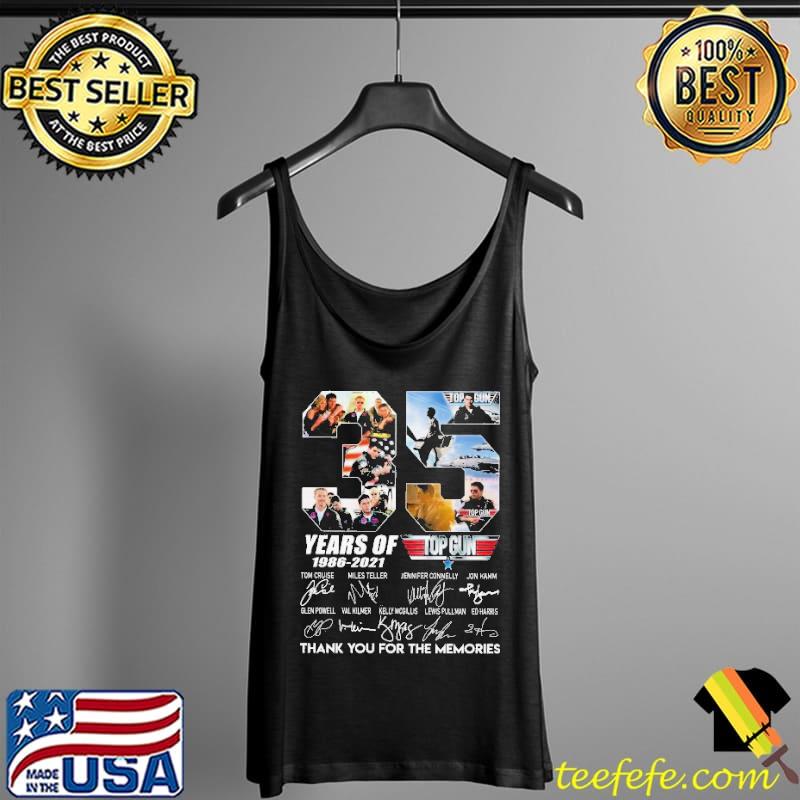 35 Years Of 1986 2021 Top Gun Tom Cruise Miles Teller Jennifer Connelly Shirt Tank Top 35 Years Of 1986 2021 Top Gun Tom Cruise Miles Teller Jennifer Connelly Shirt Tank Top