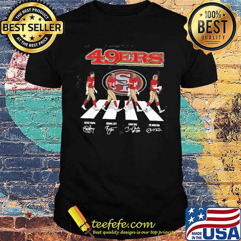 49ers san francisco abbey road signatures shirt