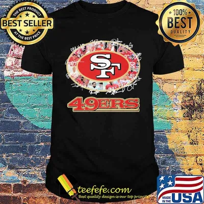 49ers san francisco signatures shirt