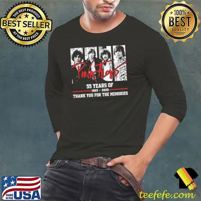 55th Years Of Pink Floyd Thank You For The Memories 1965 2020 Signatures Shirt