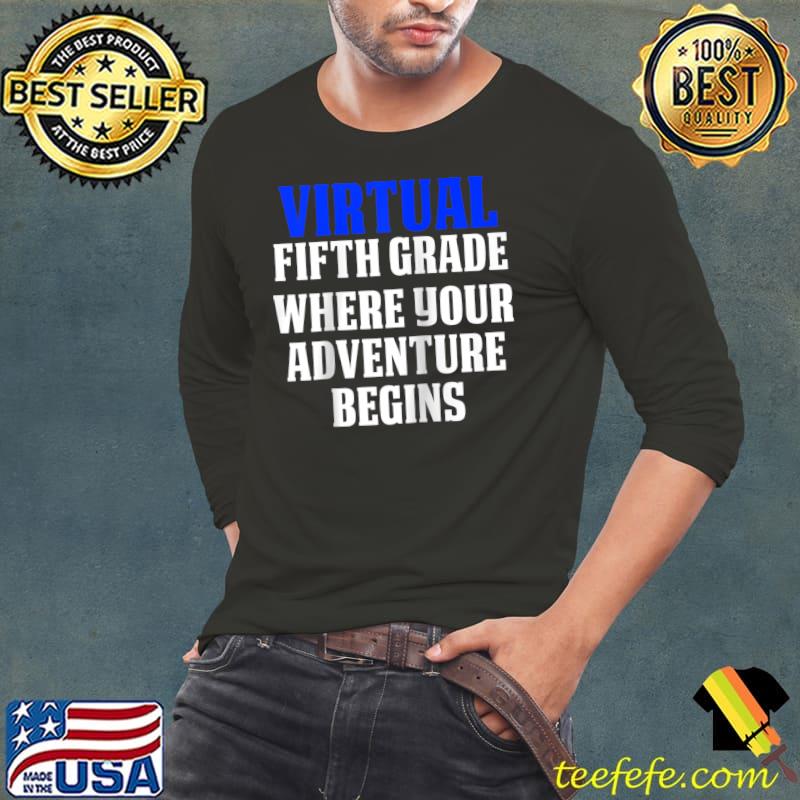 5th Grade Fifth Grader Virtual Online School Raglan Baseball T-s Long Sleeve Tee 5th Grade Fifth Grader Virtual Online School Raglan Baseball T-s Long Sleeve Tee