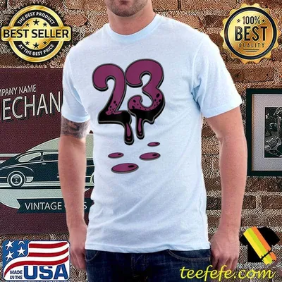 6 Bordeaux Sneaker Match Tees Number 23 Dripping Christmas T-Shirt