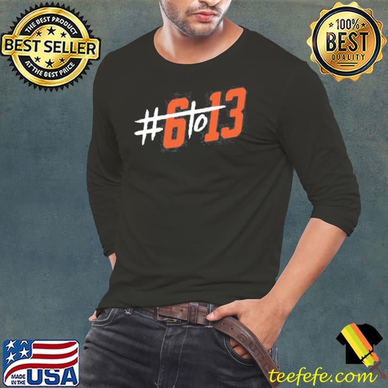 6 To 13 Cleveland Football Shirt Long Sleeve Tee 6 To 13 Cleveland Football Shirt Long Sleeve Tee