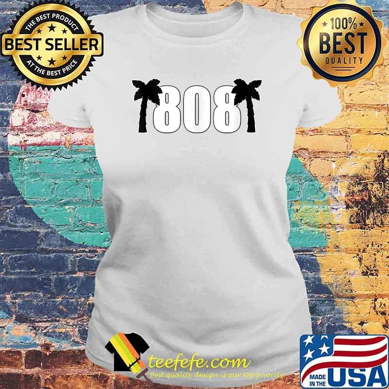 808 Hawai'i Palm Trees T-s Laides tee 808 Hawai'i Palm Trees T-s Laides tee