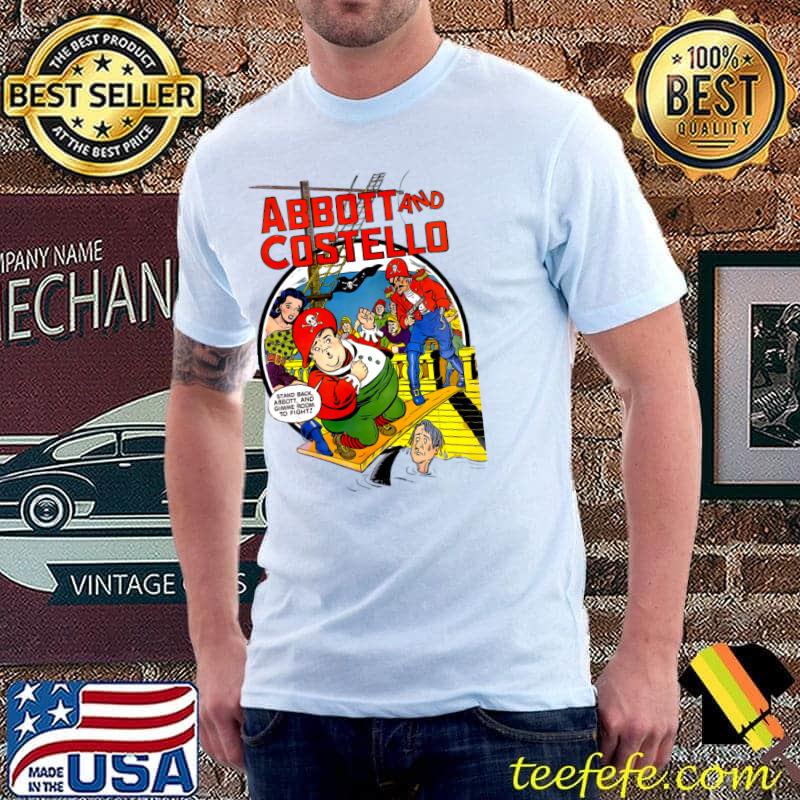 Abbott and Costello Vintage Comic Pirate Style Comedy T-Shirt