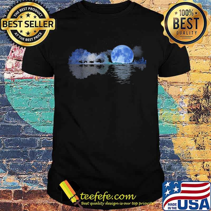 Acoustic Guitar Lake Shadow Nature Guitar Player Guitarist T-Shirt